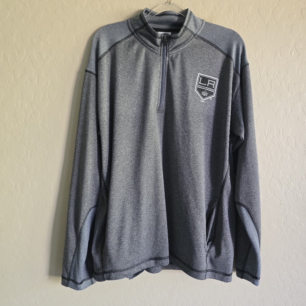 NHL LA Kings Men's‎ 1/4 zip Pullover Size XL Hockey